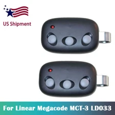 2pcs Garage Door Opener Replacement Security 2.0 For Linear Megacode MCT-3 LD033