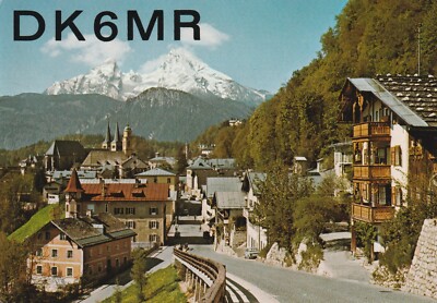 QSL Card Amateur Radio Operator DK 6 MR from R MEINDL to BERCHTESGADEN GERMANY