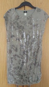 vestito paillettes h&m