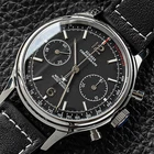 Sugess Panda V2 Dial Chronograph Mechanical Men Watch Seagull 1963 SUPAN003GN/SN
