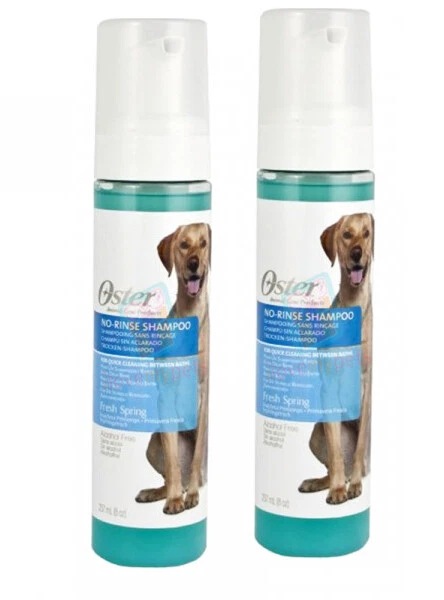 Champú Oster sin enjuague para perros primavera fresca 237 ml DOS por UNO Foto 2 de 4