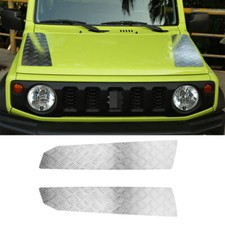Passend für Suzuki Jimny 2019-2023 Legierung Silber Motorhaube Schutzplatte V... Passend für Suzuki Jimny 2019-2023 Legierung Silber Motorhaube Schutzplatte V...