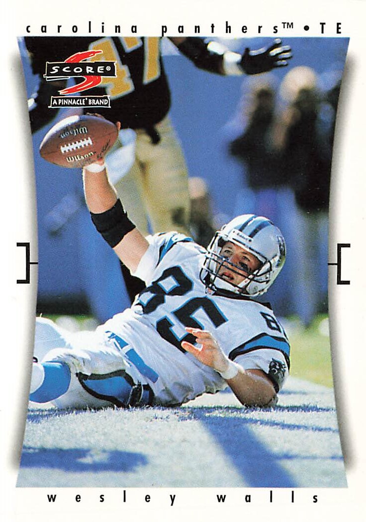 1997 Score Carolina Panthers #9 Wesley Walls Carolina Panthers
