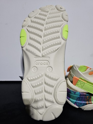 New GREEN Unisex Crocs Sandals Men's Classic All Terrain Fur Out Clog Size 10 - Picture 9 of 10