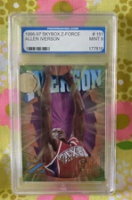 1996 Skybox Z-Force Allen Iverson ROOKIE RC #151 PROGRADE MINT 9!!!