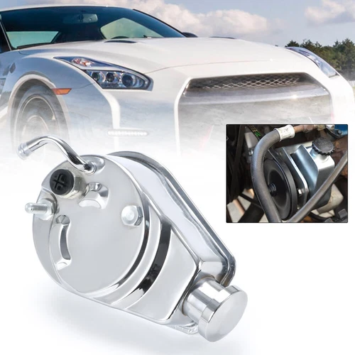 Saginaw Power Steering Pump Chrome Keyway Style Chevy Ford GM Chrysler P Series - Picture 3 of 11