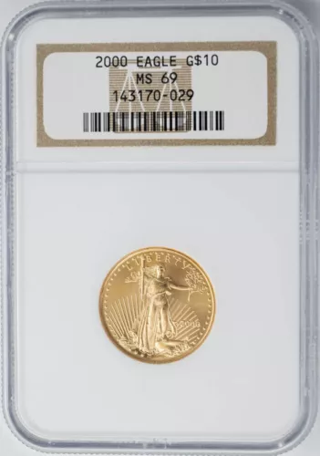 2000 $10 American Gold Eagle MS69 NGC 949519-1