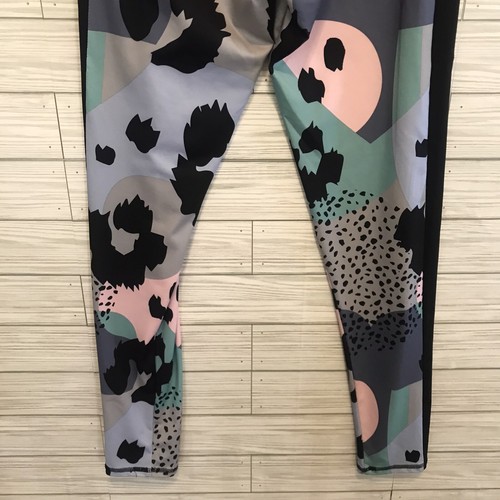 Adidas Girls Youth Size XL 16 Print Stretch Leggings Multicolor Athletic Pants - Picture 9 of 14