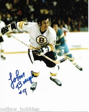Boston Bruins Johnny Bucyk Signed Autographed 8x10 Photo COA C