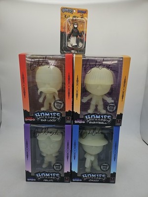 HOMIES BIG HEADZ SERIES 1GLOW SET BOUNCY SMILEY GATA MR RAZA SIGNED SET NEW 