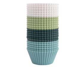 The Silicone Kitchen Reusable Silicone Baking Cup Silicone Muffin Liners for ...