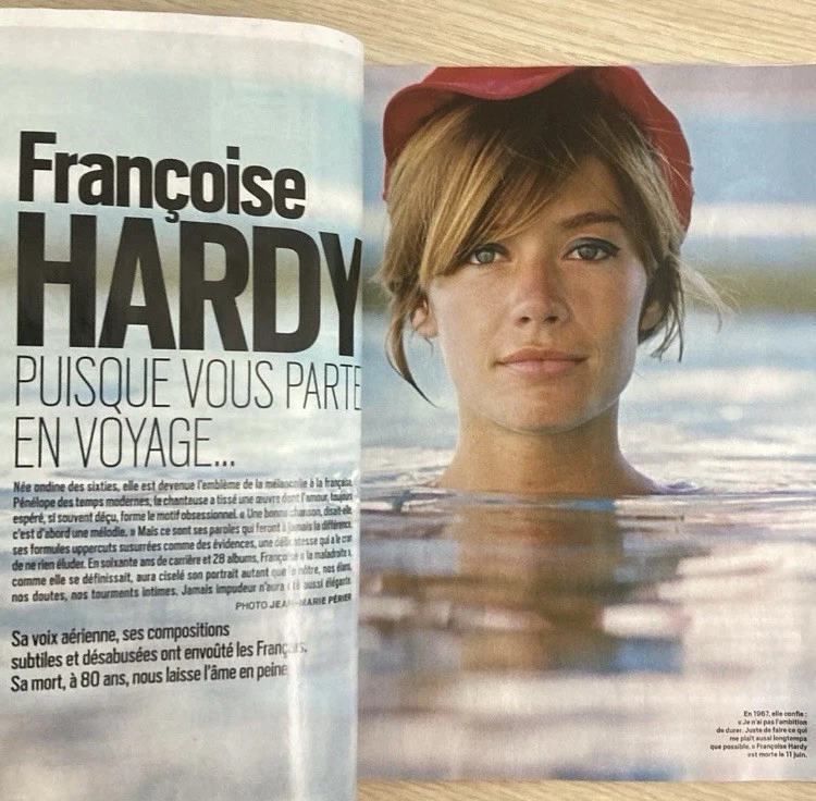 Paris Match - Juin 2024 - Françoise Hardy - Image 2 of 4