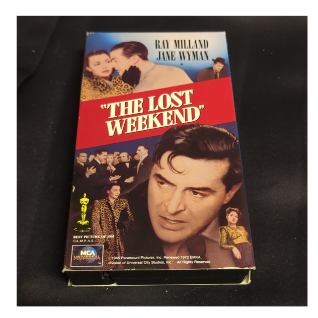 MCA Universal The Lost Weekend VHS NTSC NR Ray Milland Jane Wyman