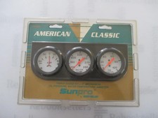 Sunpro Cp7939 2 Triple Gauge Kit - White Dial