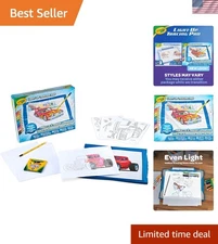 Complete Light-Up Tracing Pad Kit with Sheets & Pencils - Kids Art Solutions