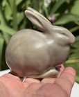 Rookwood Pottery #6160 Grey Rabbit Bunny Ornament Figurine — photo 3