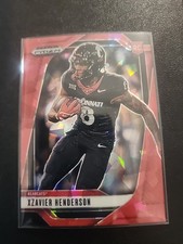 2025 Panini Prizm Draft Picks - Xzavier Henderson #15 Red Ice Prizm (RC)