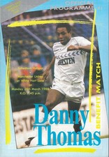 Tottenham Hotspur v Manchester United. Danny Thomas Testimonial. 1987-1988