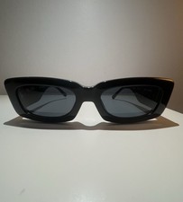 THE ATTICO x LINDA FARROW MINI MARFA SUNGLASSES ATTICO16C BLACK 52-19-140mm
