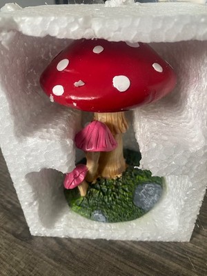 Dark Forest mushroom backflow incense burner 6inches new in box 
