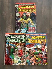 💥 Monster of Frankenstein # 2 3 4 1973 70s Horror 1st Bride Full Run Ploog 💥