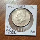 USA 50c ~ 1/2 Dollar~ Kennedy Half Dollar 1965 ~* AU ~ Silver Coin