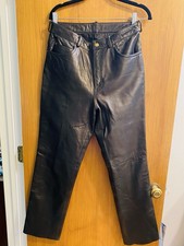 Vintage Black Leather Pants