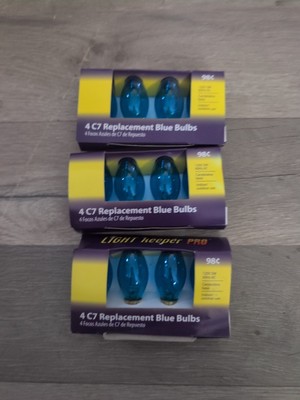 Light Keeper Pro Blue C7 Replacement Bulbs 120V 5W 60Hz AC  4-Count.  3packs G5