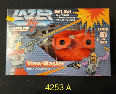 (Sealed) Vintage 1986 3-D VIEW-MASTER Gift Set LAZER TAG ACADEMY MIB
