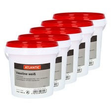 Atlantic Vaseline weiß für Fahrrad 5 X 1 Liter Montagegleitmittel Chromschutz