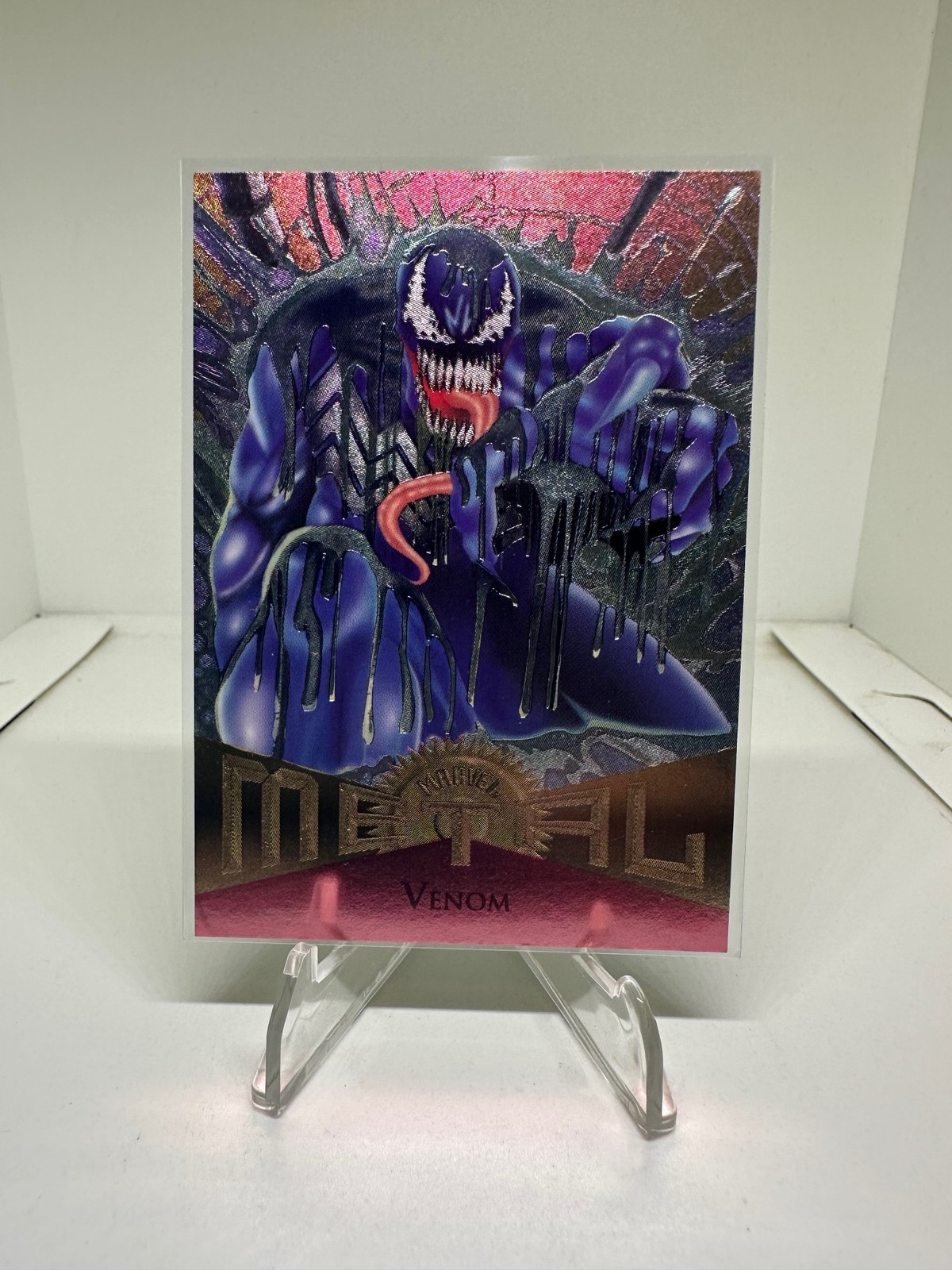 Venom #80 Marvel 1995 Metal trading card — raw and PSA graded price guide
