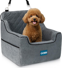 Small Dog Car Seat with Premium Memory Foam  Safety Straps   Cozy Dog Bed for C