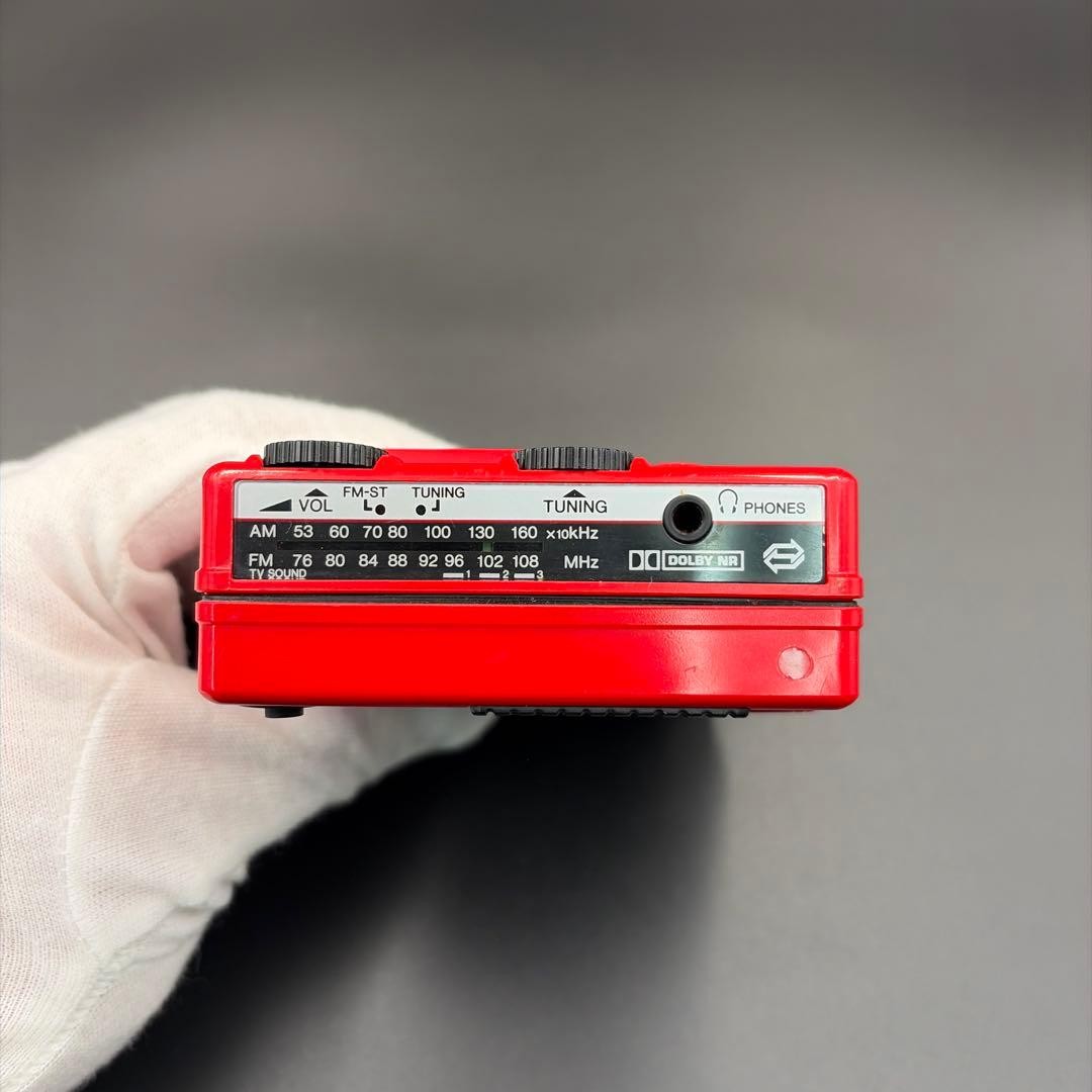 Toshiba Walky RT-KS1 Red Cassette Player Vintage Japan For Parts