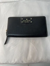 Gently Loved Certified Authentic Black Kate Spade Leather Wallet