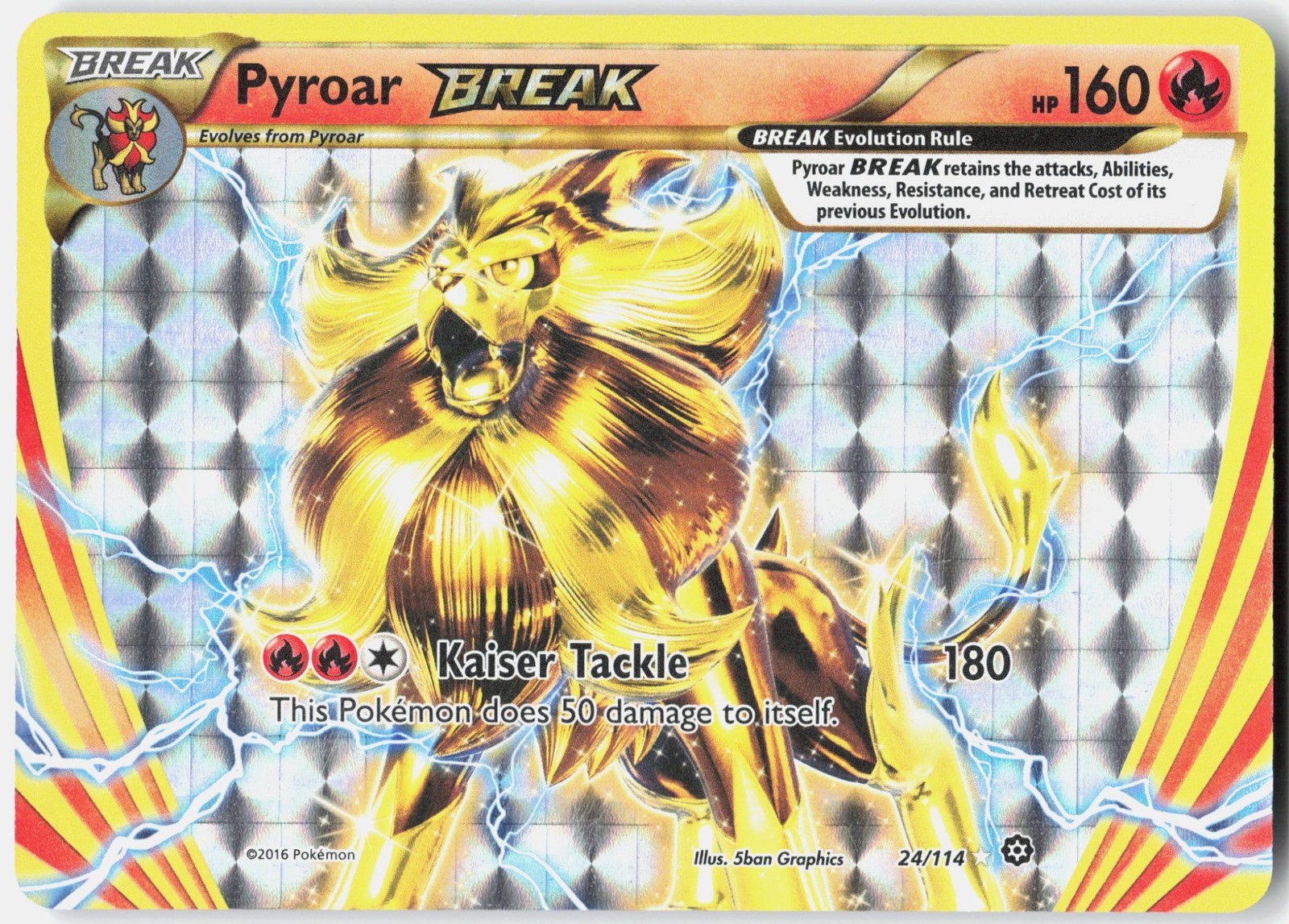 Pyroar BREAK Holofoil XY - Steam Siege 24/114 NM