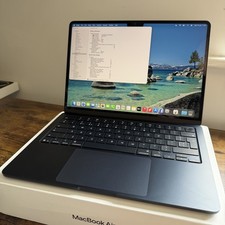 MacBook Air 13 Inch 2025 M4 16GB 256GB Midnight - 7 Cycles - Warranty - Mint