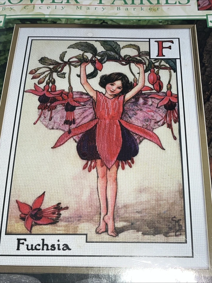 Kit de punto de cruz Flower Fairies 1997 The Fuchsia Fairy 5513 Cicely Mary Barker Foto 2 de 3