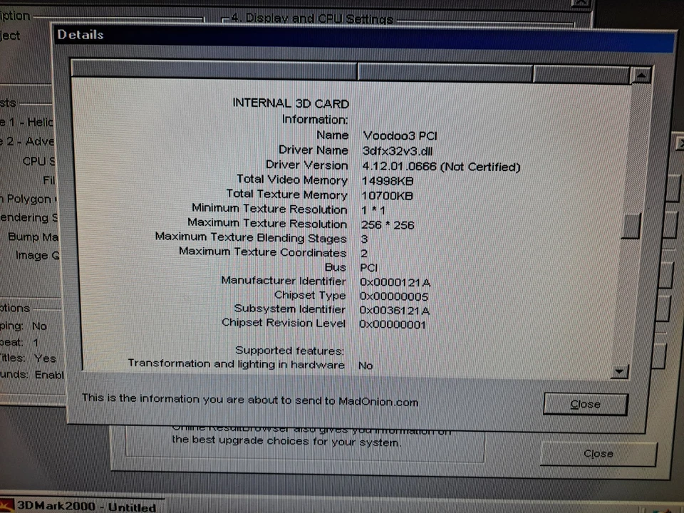 3DFX Voodoo 3 2000 PCI Boxed with Accessories - Image 4 of 4