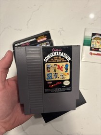 Classic Concentration Nintendo NES 1990 Edition Complete In Box with Manual