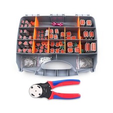 Knoweasy 338pcs DT Deutsch Connector Kit - 2/3/4/6/8/12 Pin Connectors, Deuts...