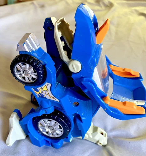 VTech Switch & Go Dinos Hornz Triceratops Green Transforming Car Works