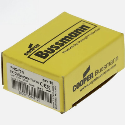 10PCS ORIGINAL BUSSMANN FNQ-R-5 5A 600V Class CC Fuse Time Delay Fuse FNQR5