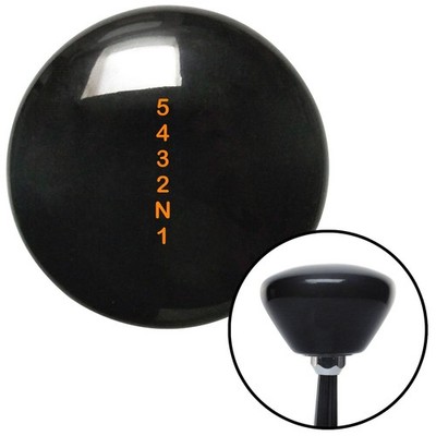 Orange Shift Pattern 59n Black Retro Shift Knob w/ M16x1.5 Insert Shifter Auto