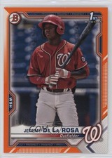 2021 Bowman Prospects Orange Border 10/25 Jeremy De La Rosa #BP-25 ng3