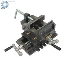4" Cross Slide Vise Drill Press Heavy Duty Metal Milling 2 Way X-Y Clamp Machine