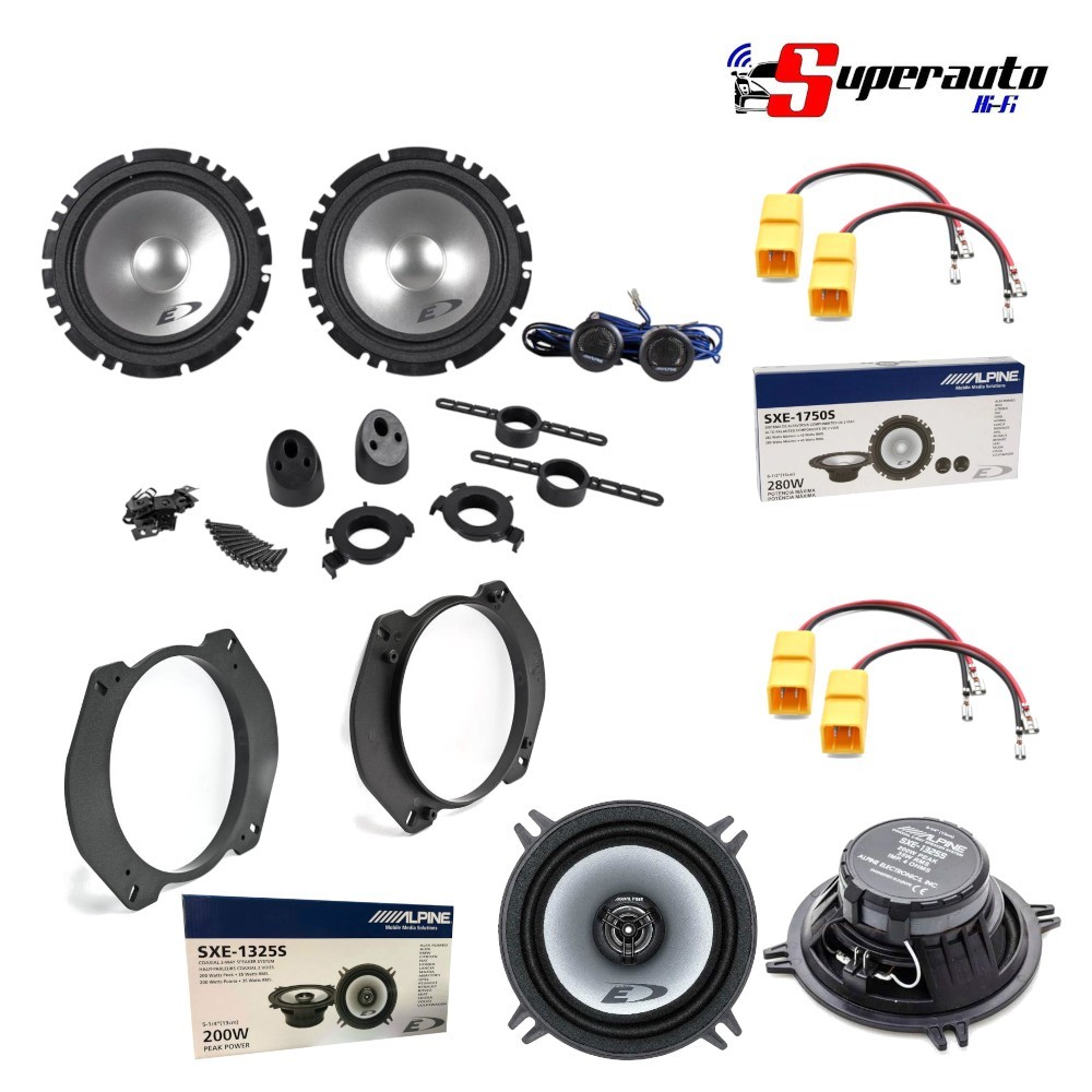 Miglior Kit Audio Alpine Fiat Multipla: Set 6 Altoparlanti SXE