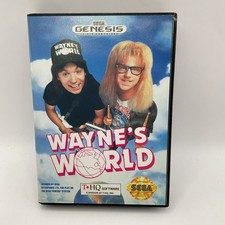 Wayne's World in Original Case with Manual - Sega Genesis - COMPLETE
