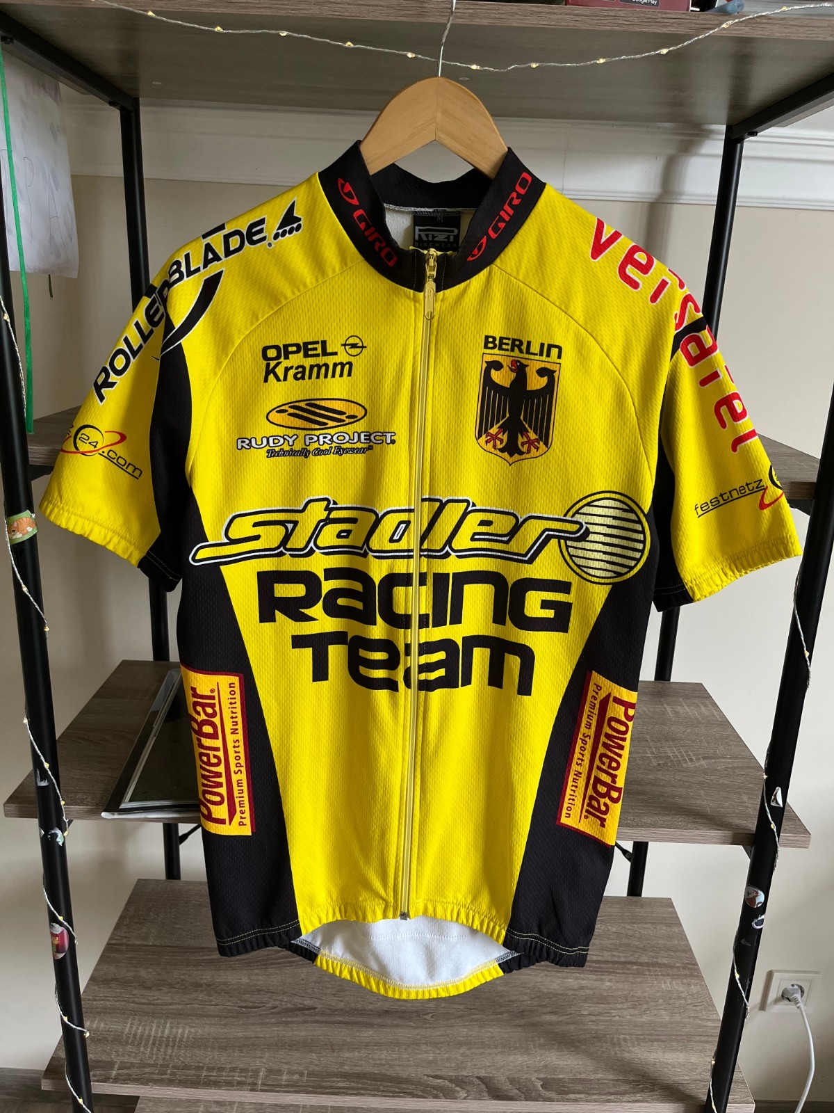 Stadler Racing Team Vintage Cycling Shirt Berlin Germany Cycle Jersey size M