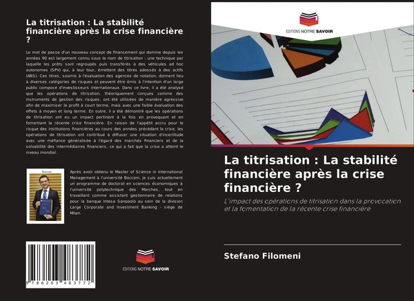 La Titrisation : La Stabilité FinancièRe AprèS La Crise FinancièRe ? Filomeni-image