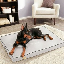 L-XXXL Orthop&auml;disches Hundebett Hundesofa Waschbar Hundekissen Schlafplatz Grau